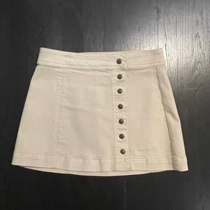 Free People Button Up Skirt